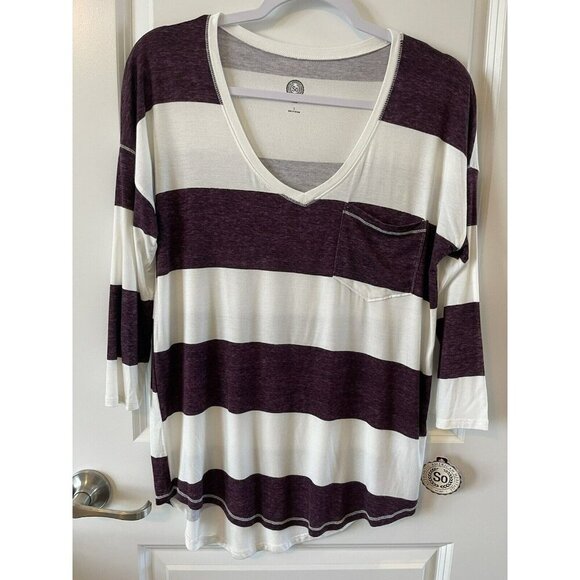 Bulk Lot of 4 womens S Long Sleeve Casual TShirts 3 stripe 1 solid white 1 NWT - Picture 2 of 14